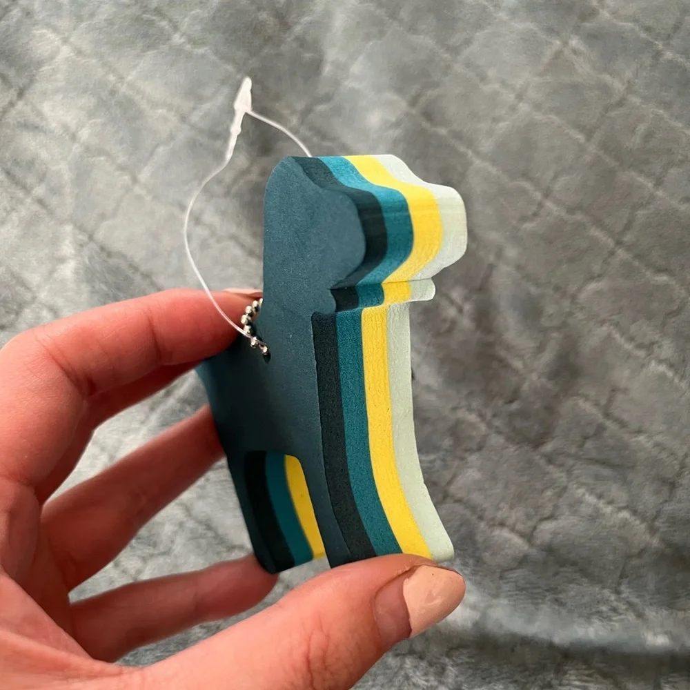Dog-Shaped Pink victoria’s Secret key‎ chain Green and Blue